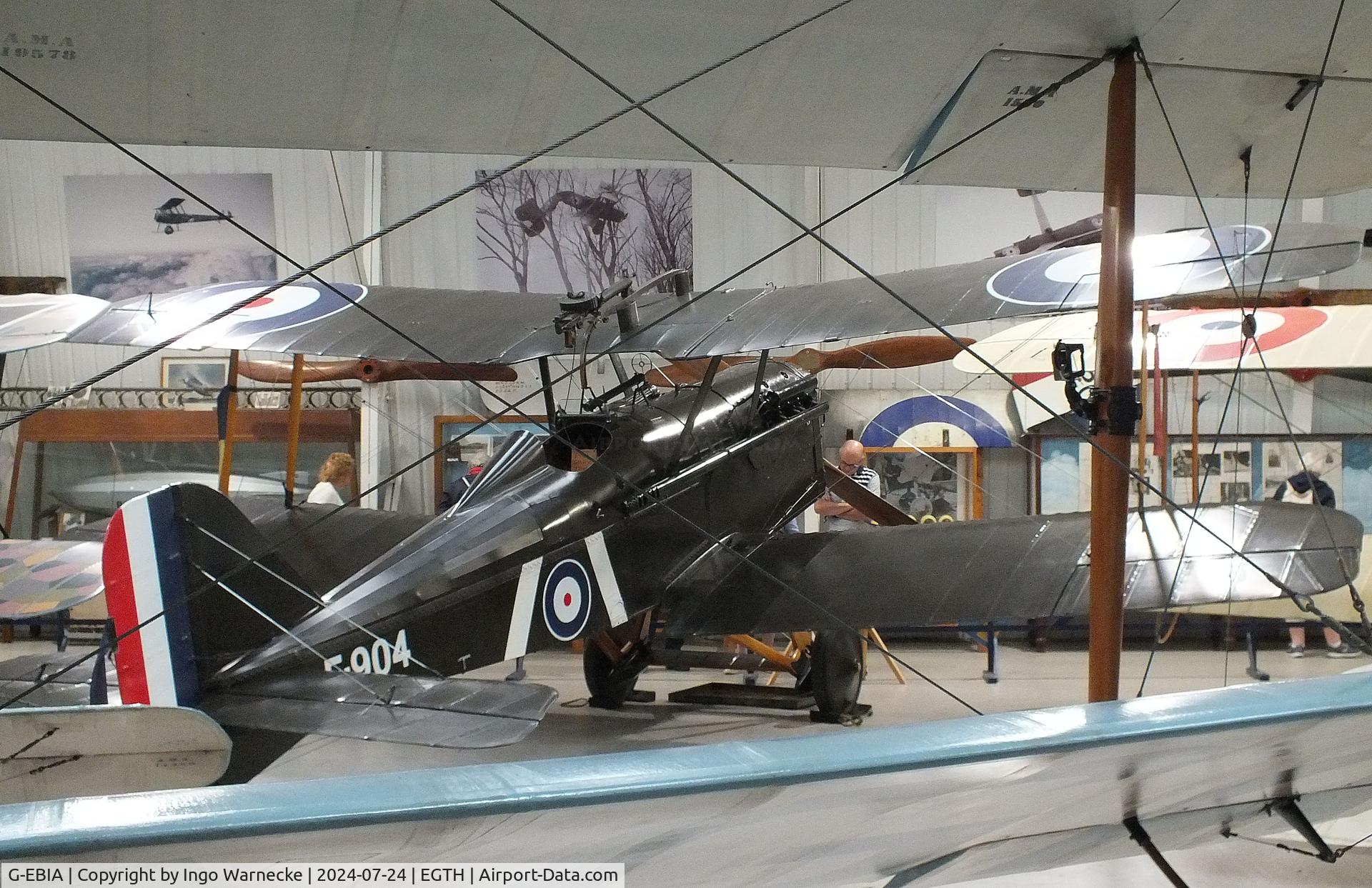 G-EBIA, 1918 Royal Aircraft Factory SE-5A C/N 654/2404, Royal Aircraft Factory S.E.5A at the Shuttleworth Collection, Biggleswade