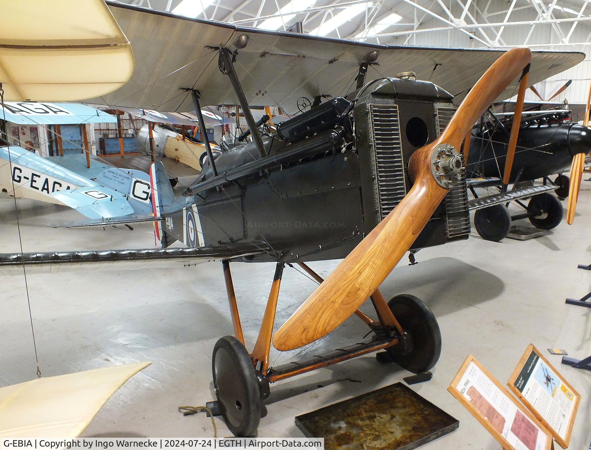 G-EBIA, 1918 Royal Aircraft Factory SE-5A C/N 654/2404, Royal Aircraft Factory S.E.5A at the Shuttleworth Collection, Biggleswade