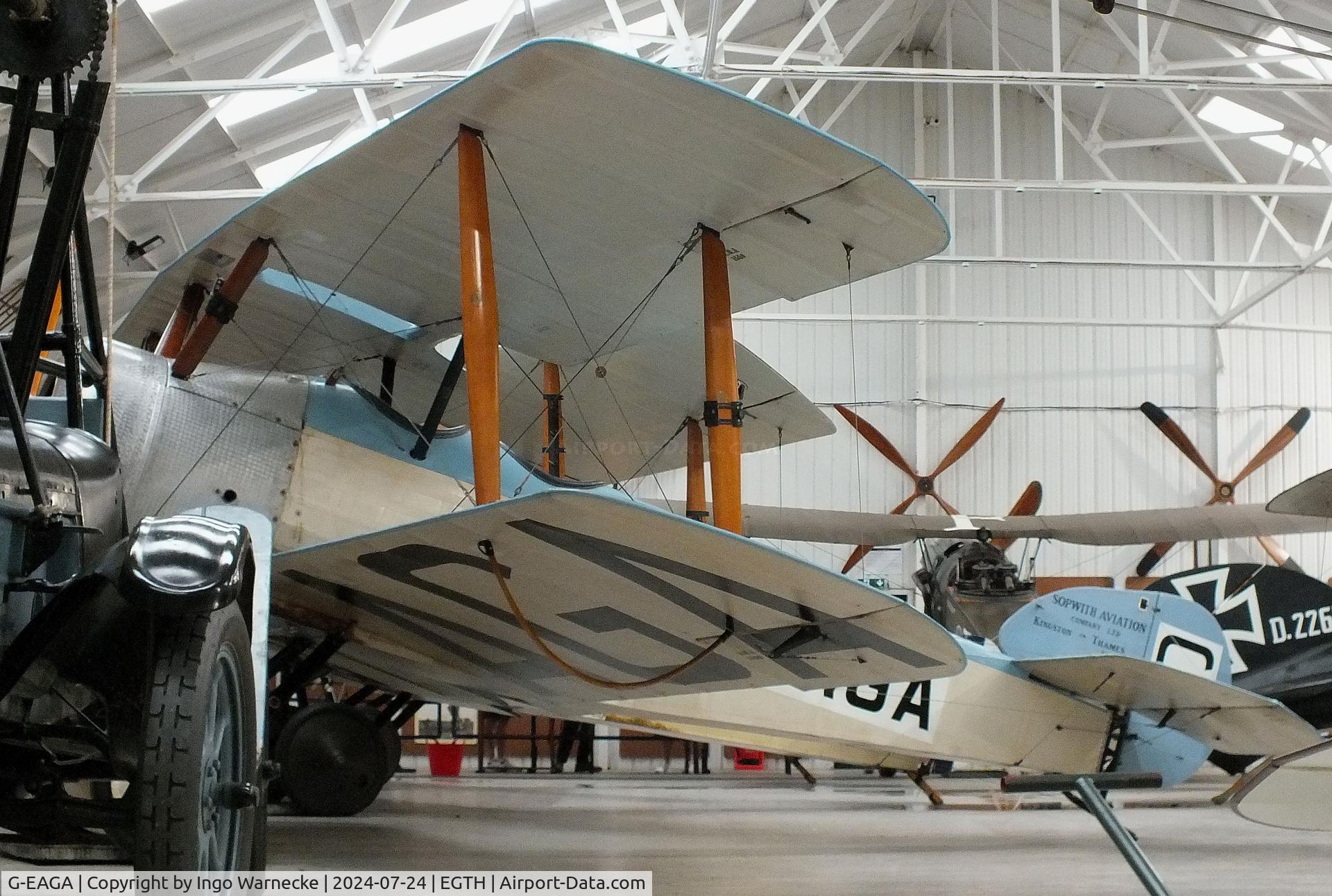 G-EAGA, 1990 Sopwith Dove Replica C/N 3004/1, Sopwith Dove replica at the Shuttleworth Collection, Biggleswade