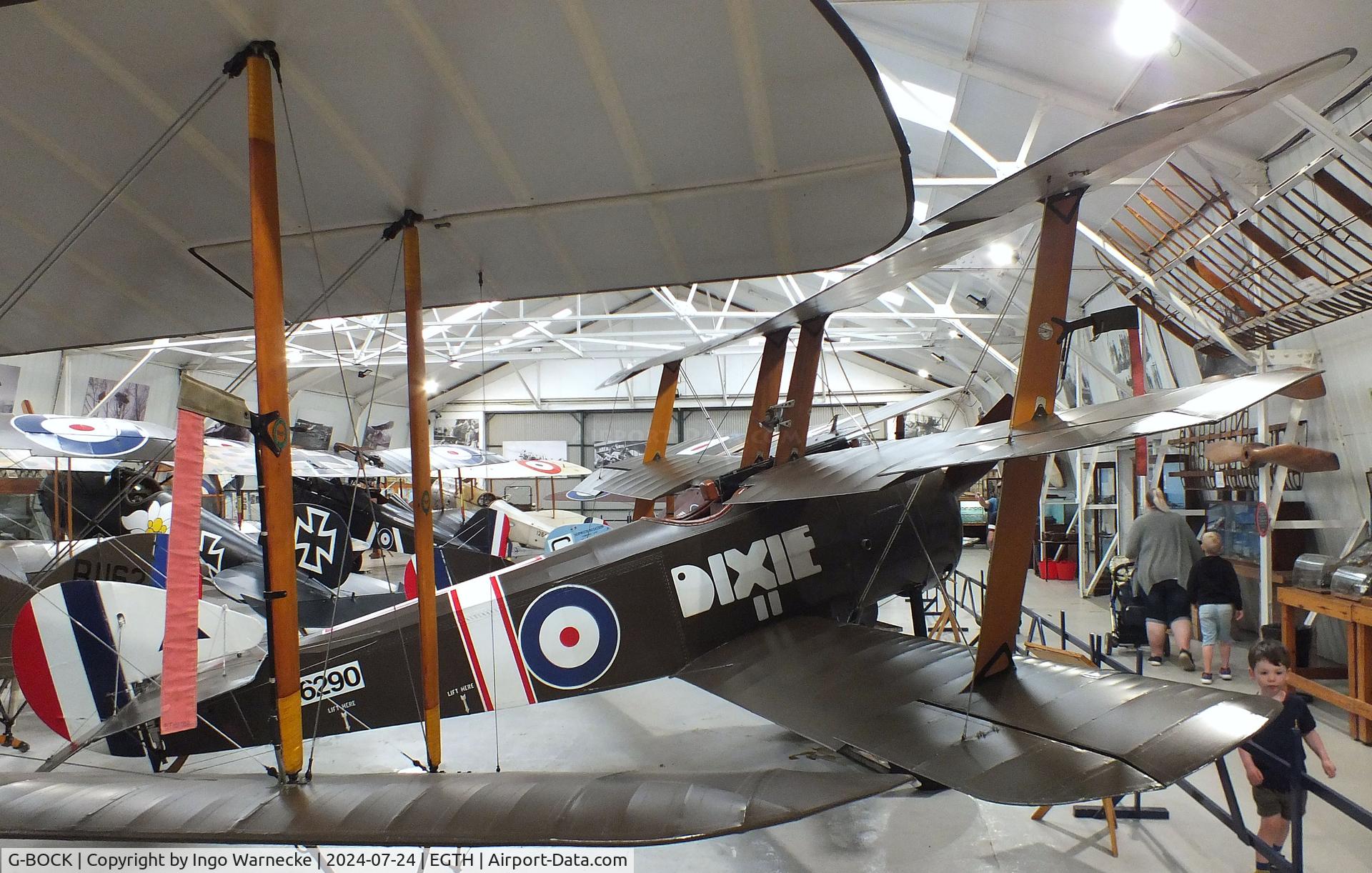 G-BOCK, 1980 Sopwith Triplane Replica C/N NAW-1, Sopwith Triplane replica at the Shuttleworth Collection, Biggleswade