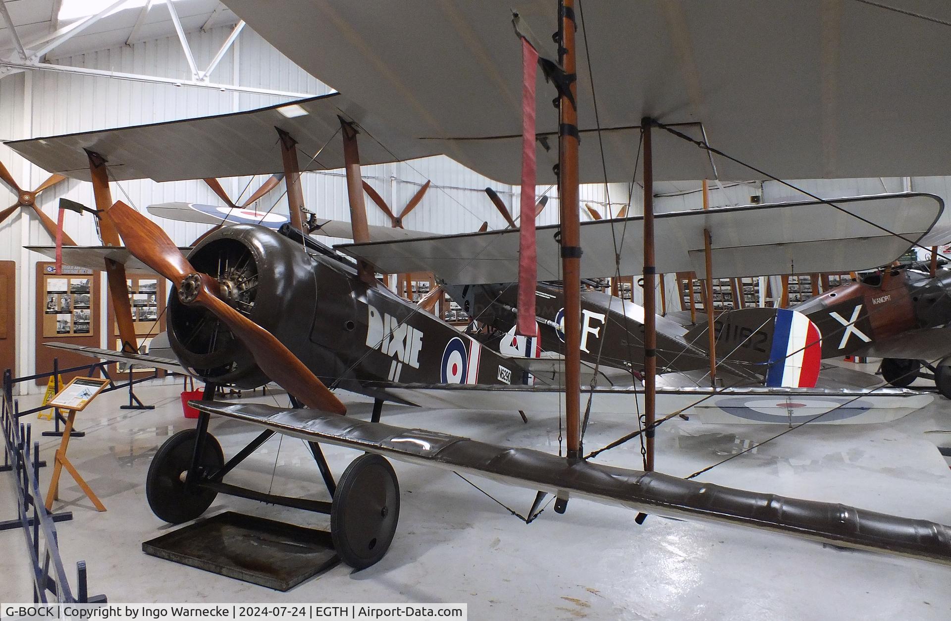 G-BOCK, 1980 Sopwith Triplane Replica C/N NAW-1, Sopwith Triplane replica at the Shuttleworth Collection, Biggleswade