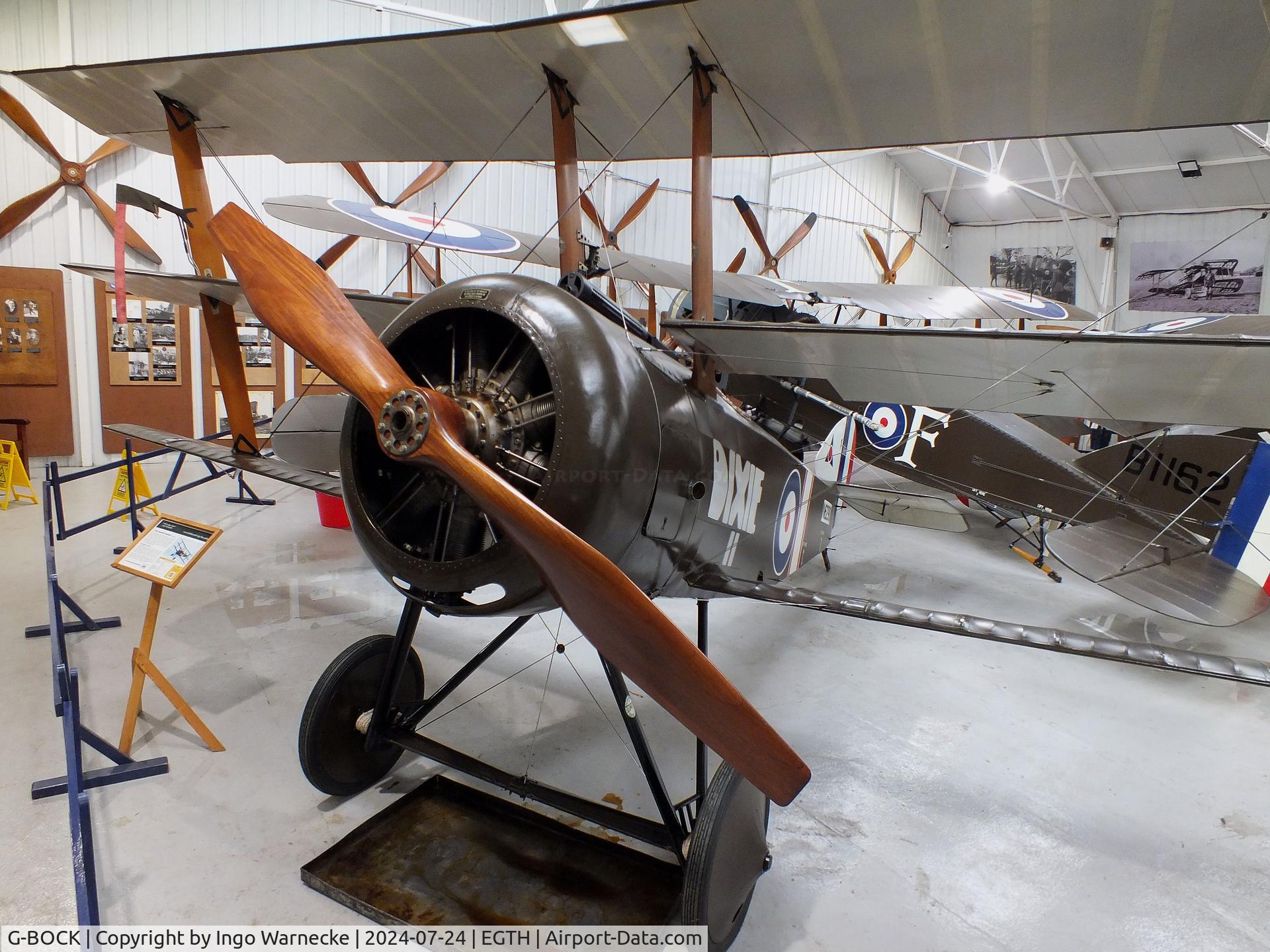 G-BOCK, 1980 Sopwith Triplane Replica C/N NAW-1, Sopwith Triplane replica at the Shuttleworth Collection, Biggleswade