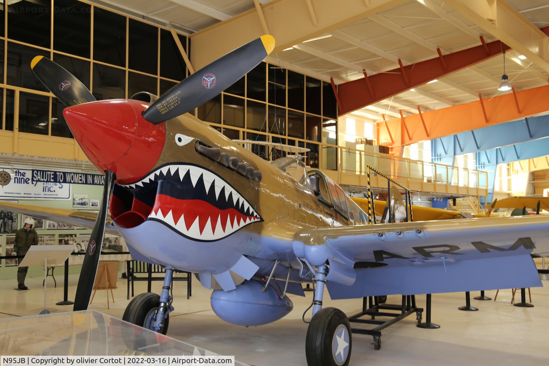 N95JB, 1941 Curtiss P-40E C/N 18796, march 2022