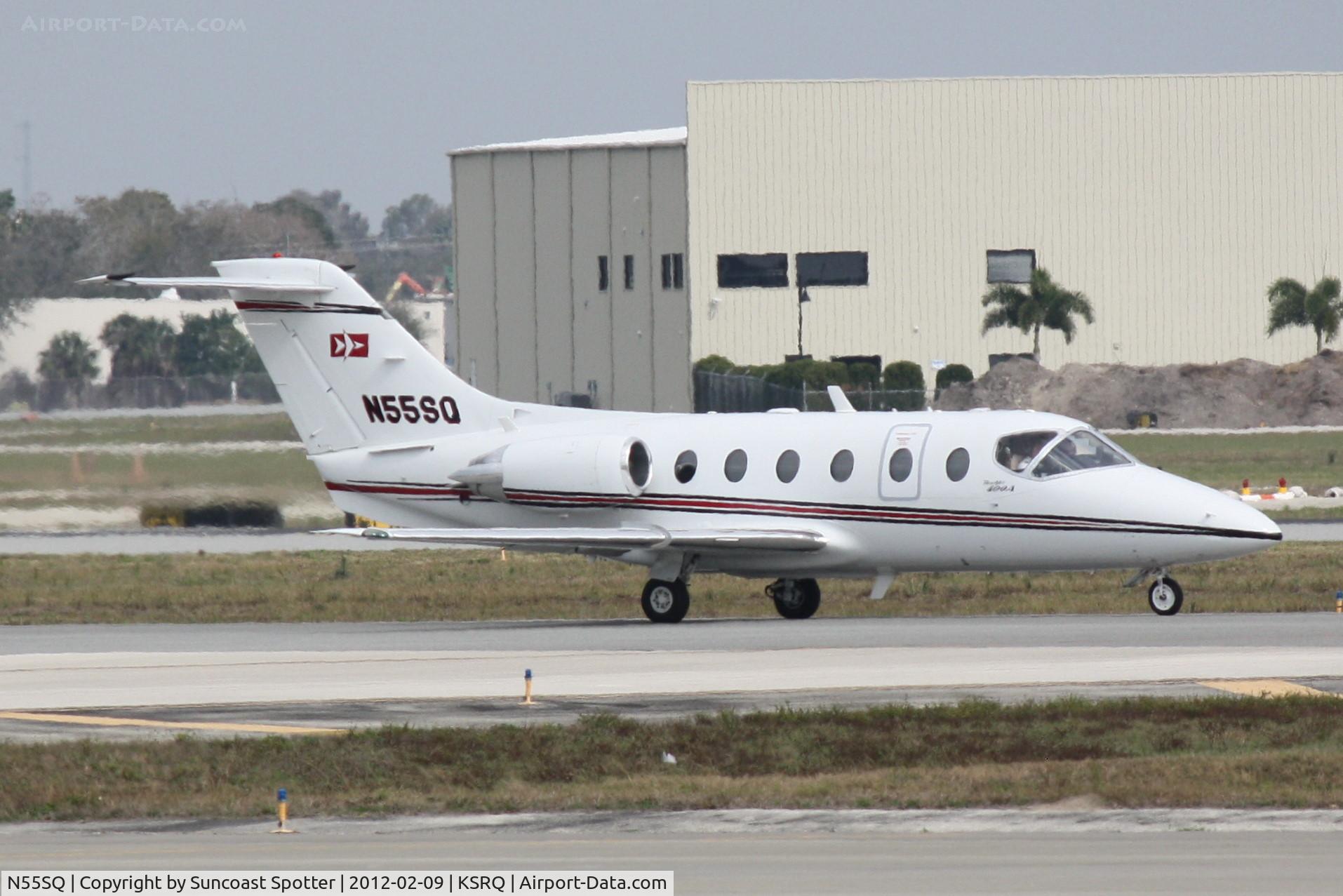 N55SQ, 1992 Beech 400A Beechjet C/N RK-60, N55SQ taxis for departure from Sarasota-Bradenton International Airport