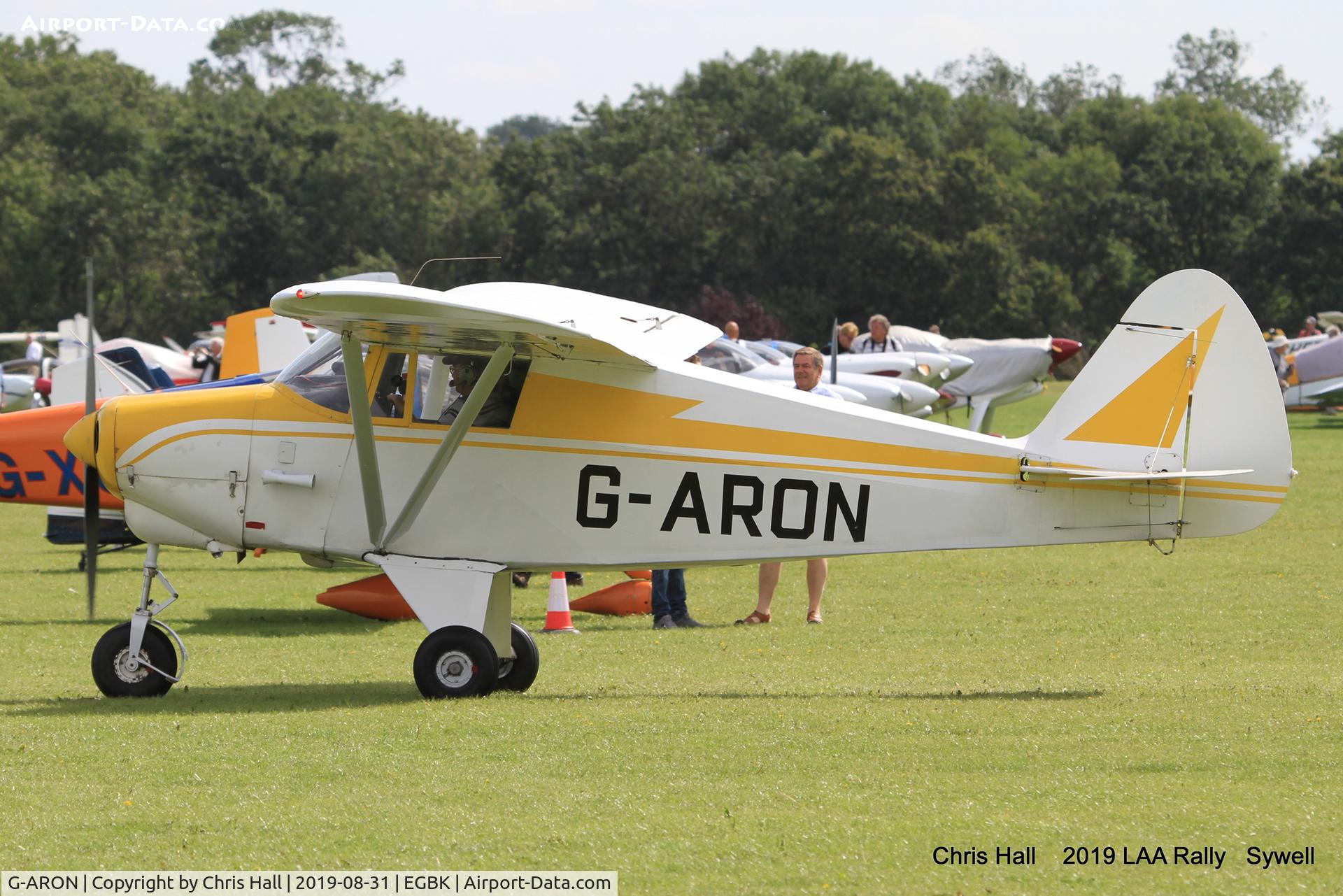 G-ARON, 1961 Piper PA-22-108 Colt Colt C/N 22-8822, 2019 LAA Rally, Sywell