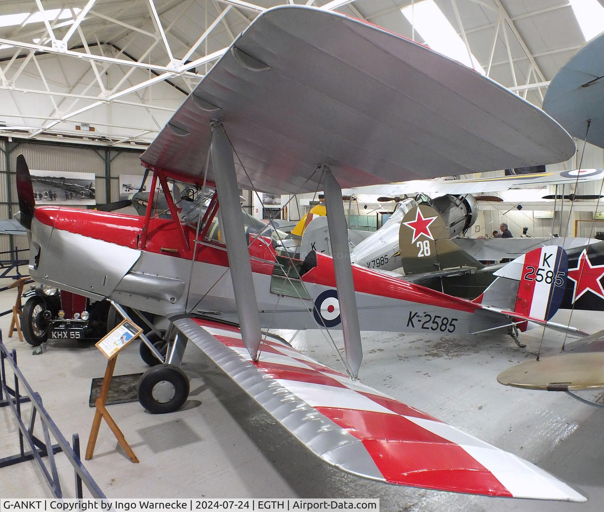 G-ANKT, 1942 De Havilland DH-82A Tiger Moth II C/N 85087, De Havilland D.H.82A Tiger Moth at the Shuttleworth Collection, Biggleswade