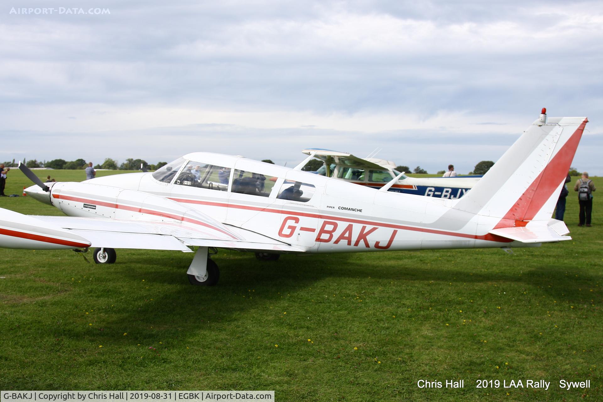G-BAKJ, 1966 Piper PA-30-160 B Twin Comanche C/N 30-1232, 2019 LAA Rally, Sywell