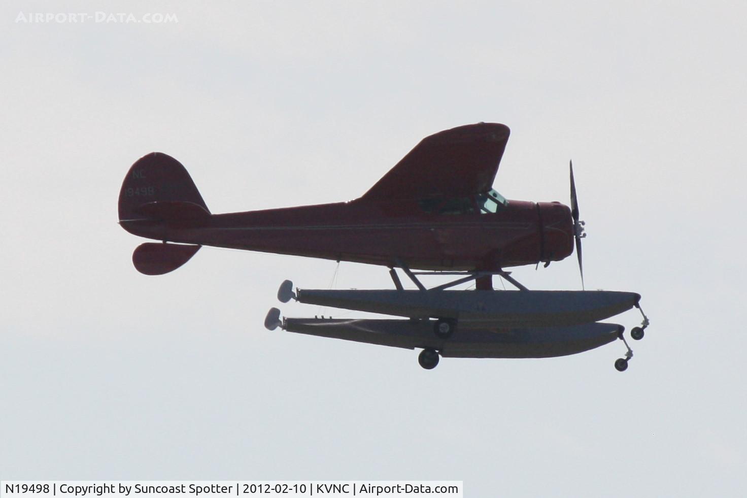 N19498, 1939 Cessna C-165 Airmaster C/N 467, NC19498 on approach to Runway 31 at Venice Municipal Airport