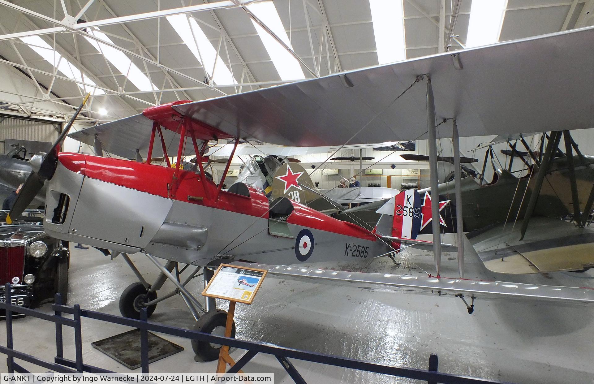 G-ANKT, 1942 De Havilland DH-82A Tiger Moth II C/N 85087, De Havilland D.H.82A Tiger Moth at the Shuttleworth Collection, Biggleswade