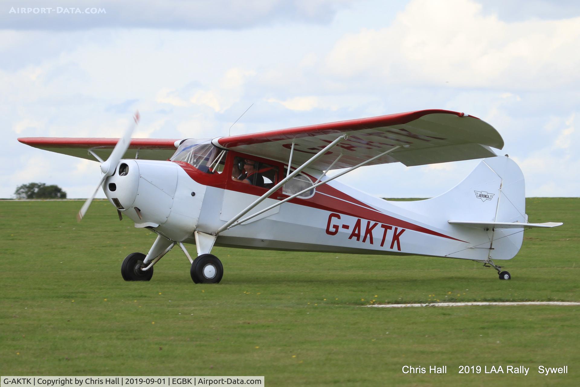 G-AKTK, 1946 Aeronca 11AC Chief C/N 11AC-1017, 2019 LAA Rally, Sywell