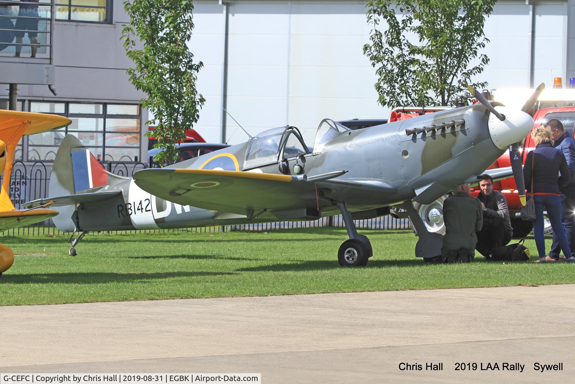 G-CEFC, 2006 Supermarine Aircraft Spitfire Mk.26 C/N PFA 324-14417, 2019 LAA Rally, Sywell