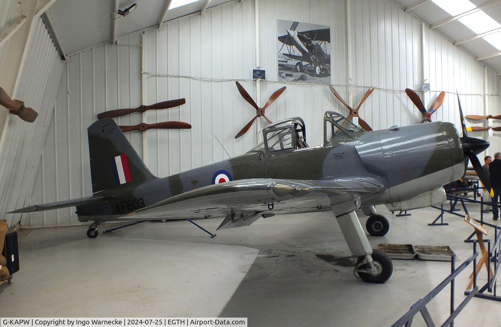 G-KAPW, 1955 Percival P-56 Provost T.1 C/N PAC/56/311, Percival P.56 Provost T1 at the Shuttleworth Collection, Biggleswade