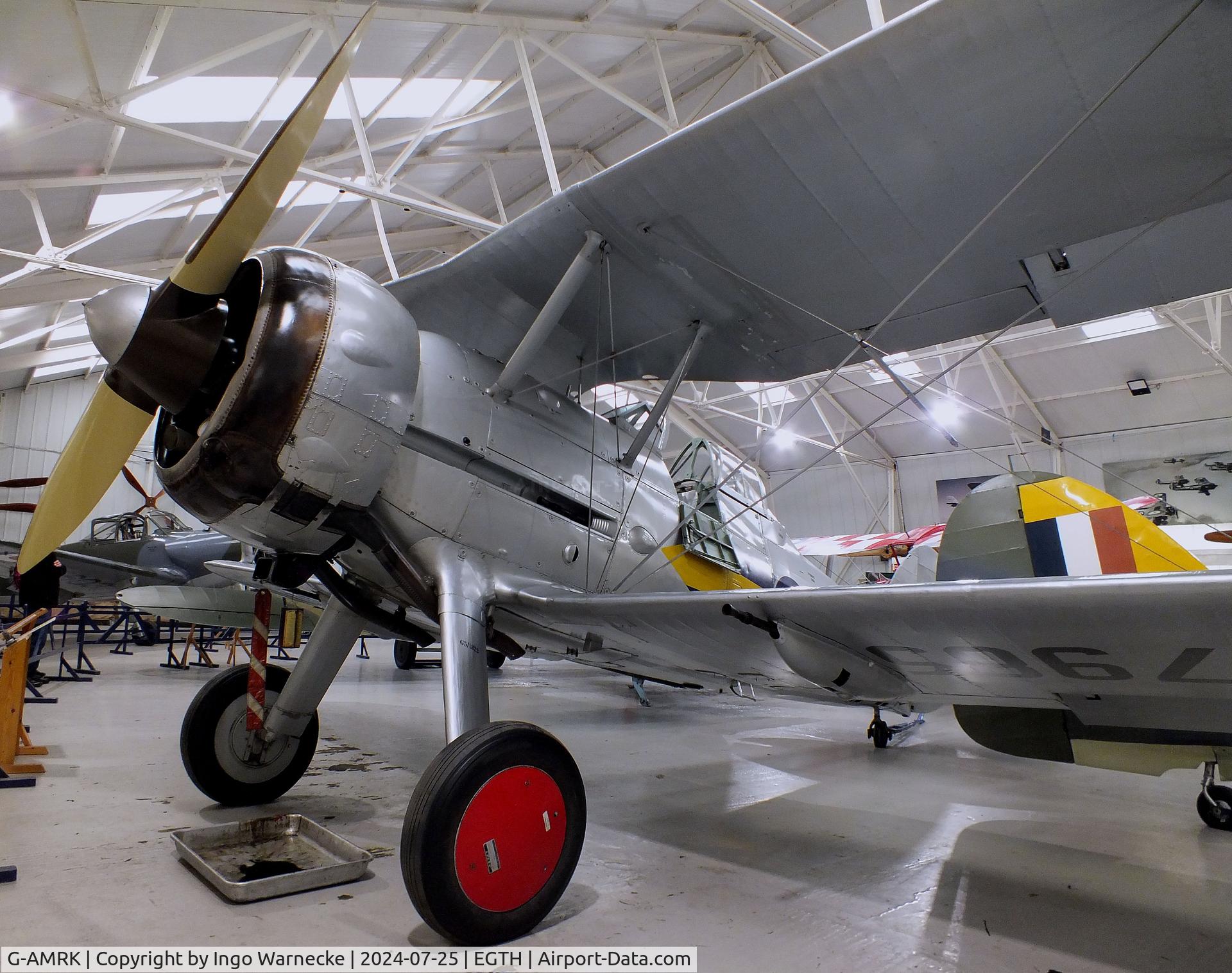 G-AMRK, 1937 Gloster Gladiator Mk1 C/N [L8032], Gloster Gladiator Mk1 at the Shuttleworth Collection, Biggleswade