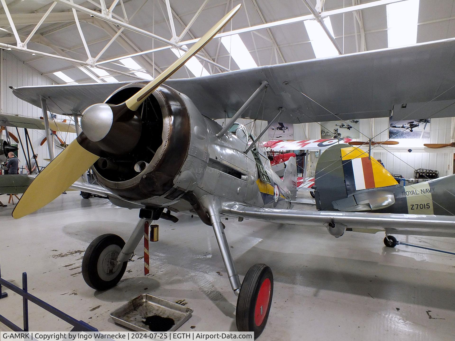 G-AMRK, 1937 Gloster Gladiator Mk1 C/N [L8032], Gloster Gladiator Mk1 at the Shuttleworth Collection, Biggleswade