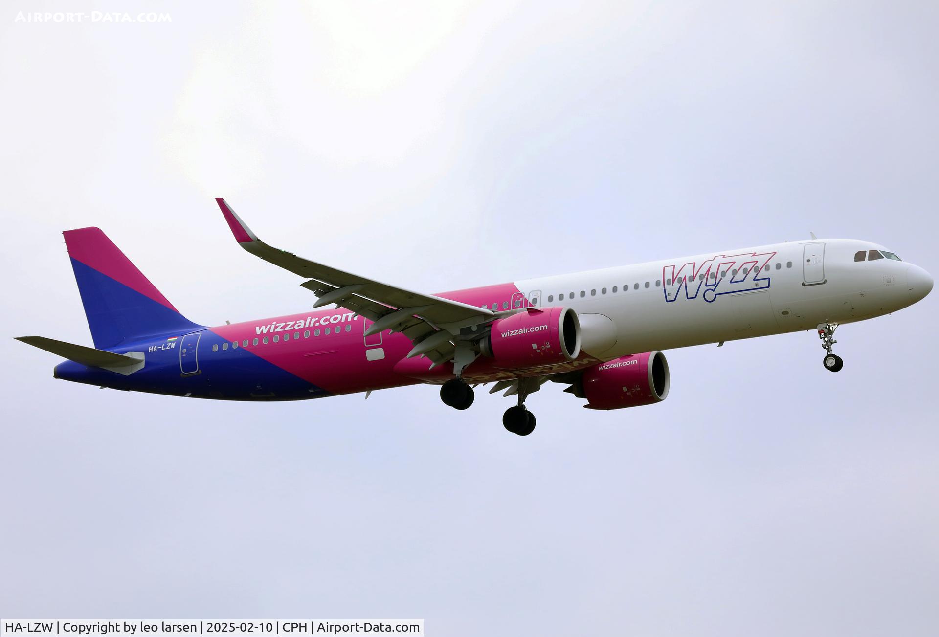 HA-LZW, 2022 Airbus A321-271NX C/N 10929, Copenhagen 10.2.2025