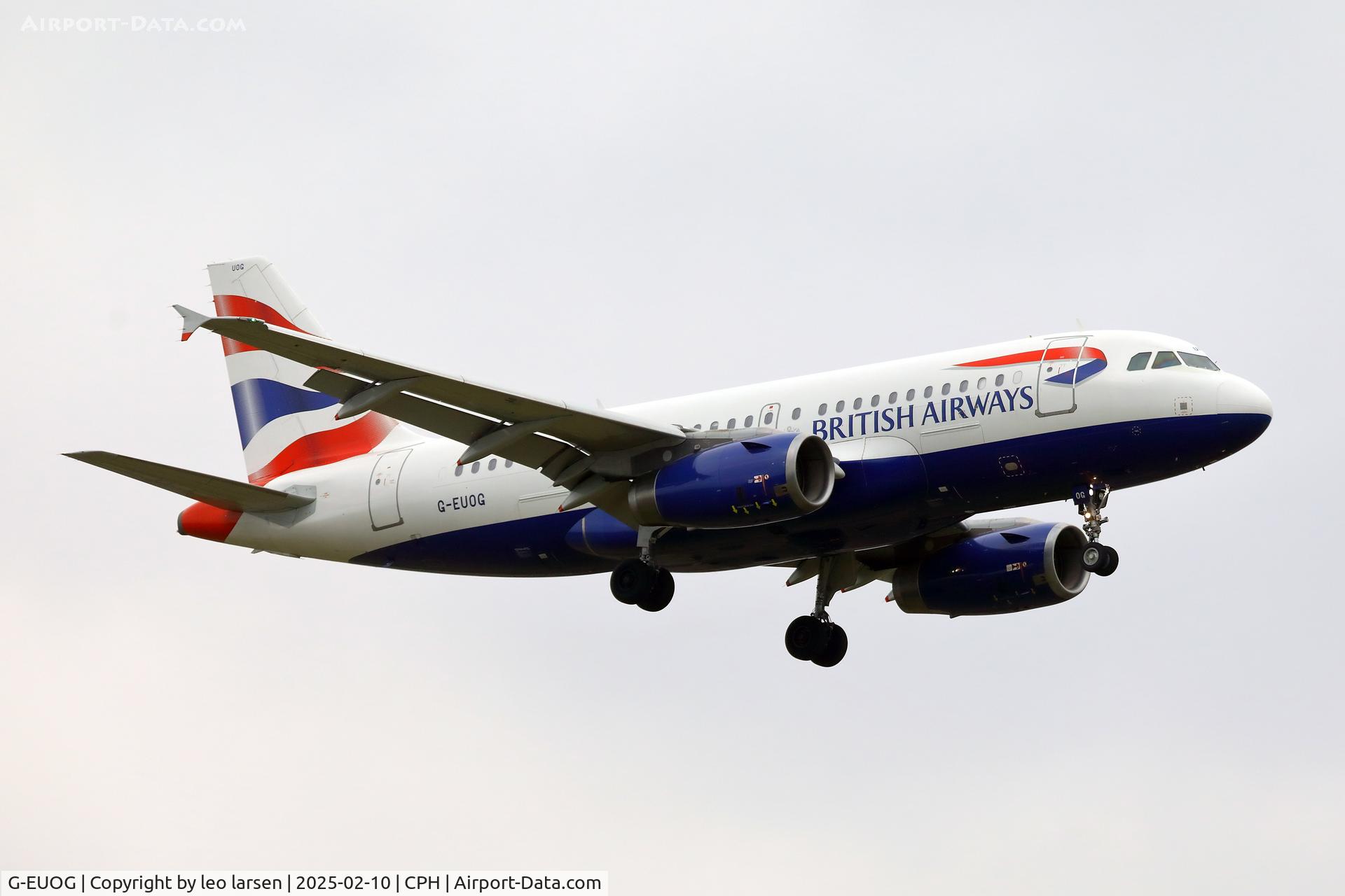 G-EUOG, 2001 Airbus A319-131 C/N 1594, Copenhagen 10.2.2025