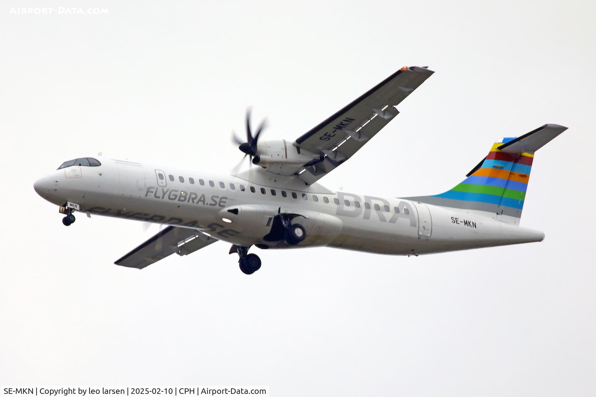 SE-MKN, 2020 ATR 72-600 C/N 1578, Copenhagen 10.2.2025 L/D R-04R