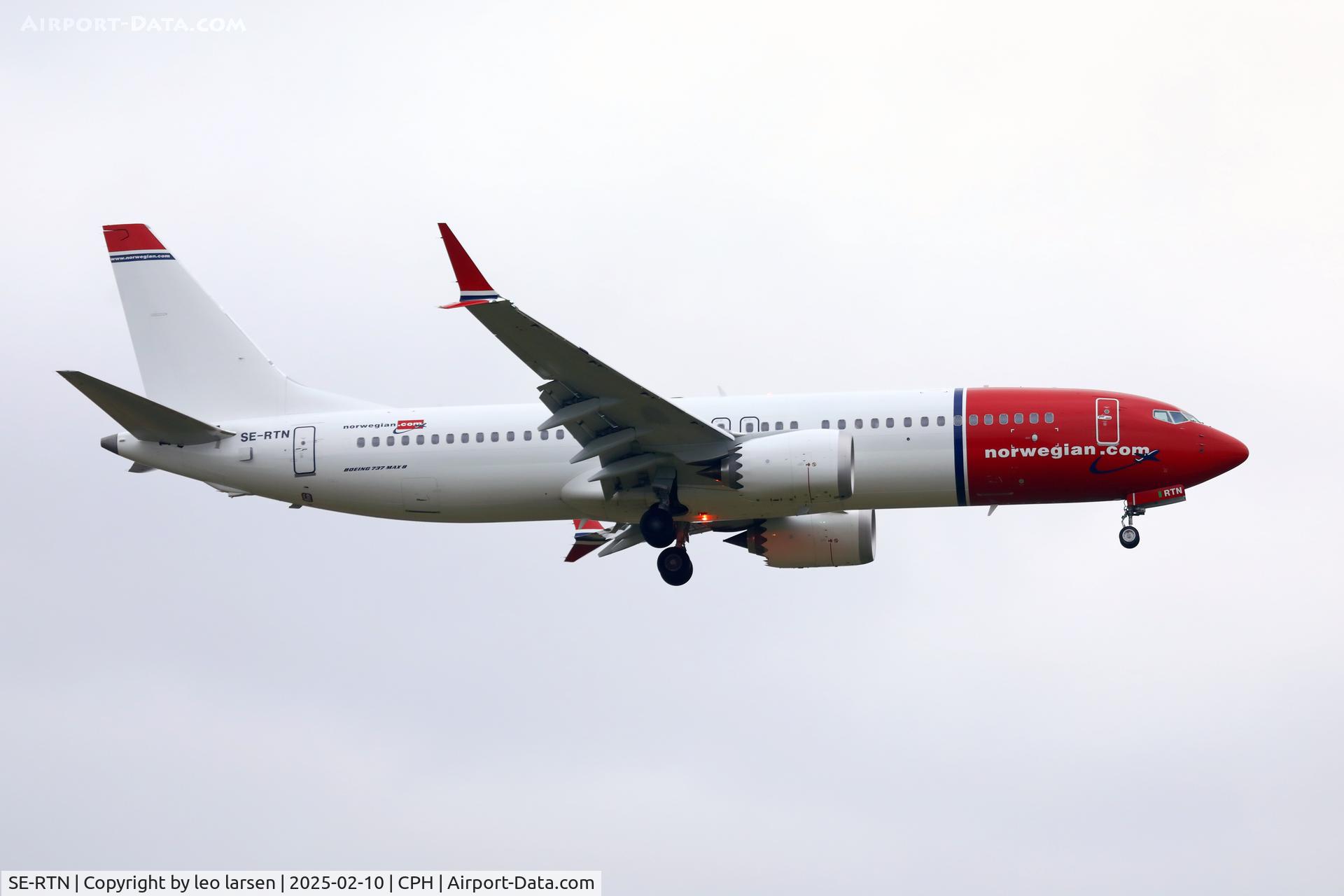 SE-RTN, 2024 Boeing B-737-8 Max C/N 62907, Copenhagen 10.2.2025