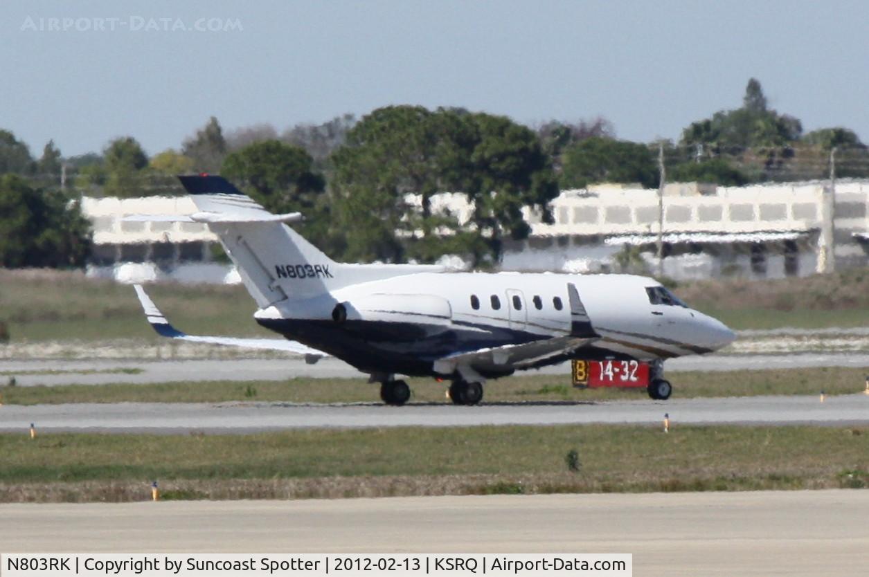 N803RK, 1984 British Aerospace BAe.125 Series 800A C/N 258003, N803RK taxis at Sarasota-Bradenton International Airport