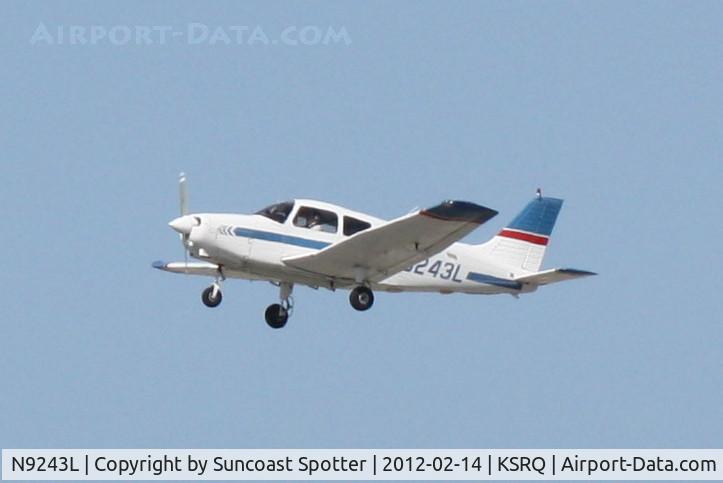 N9243L, 1989 Piper PA-28-161 C/N 2841249, N9243L departs Runway 22 at Sarasota-Bradenton International Airport