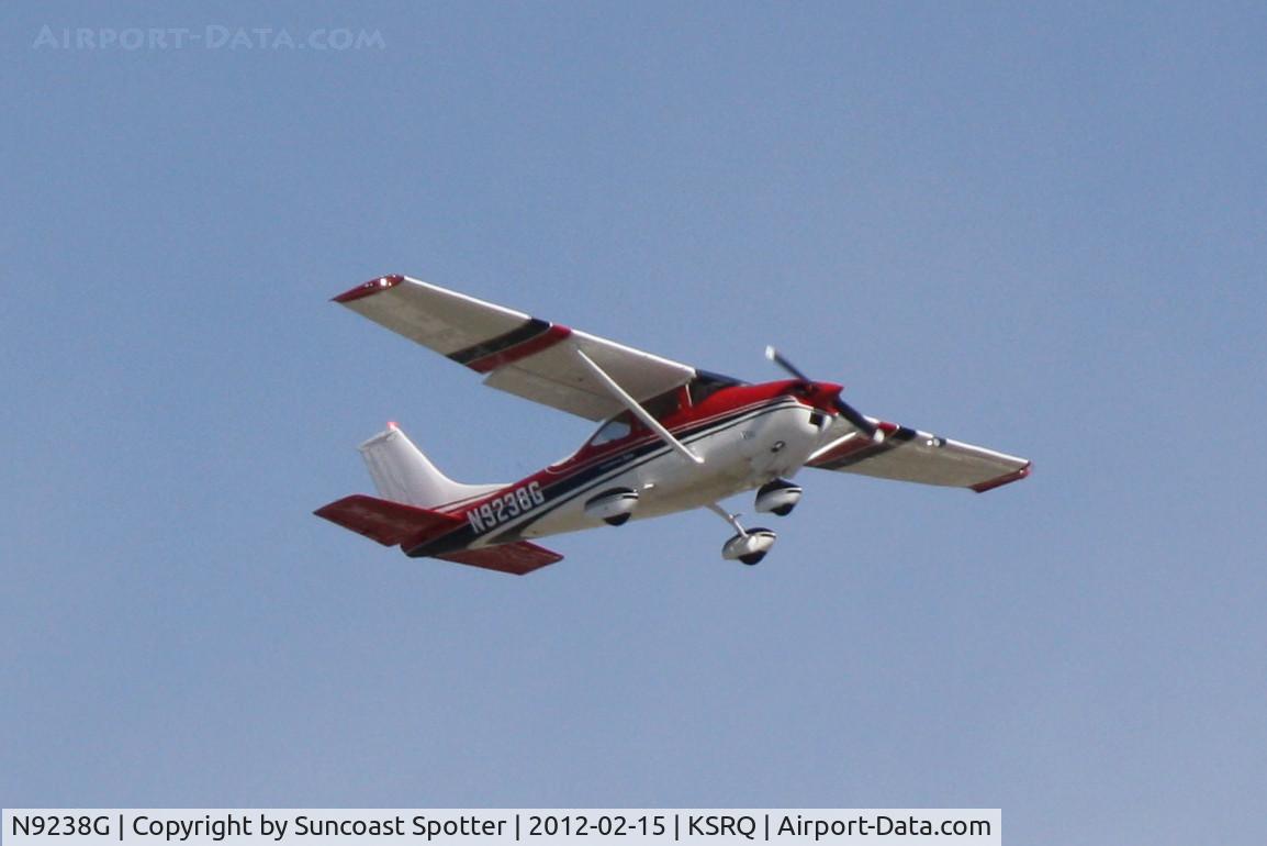 N9238G, 1971 Cessna 182N Skylane C/N 18260778, N9238G departs Runway 14 at Sarasota-Bradenton International Airport