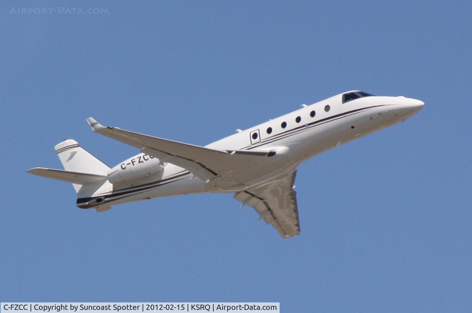 C-FZCC, 2009 Israel Aircraft Industries G150 C/N 285, CFZCC departs Runway 14 at Sarasota-Bradenton International Airport