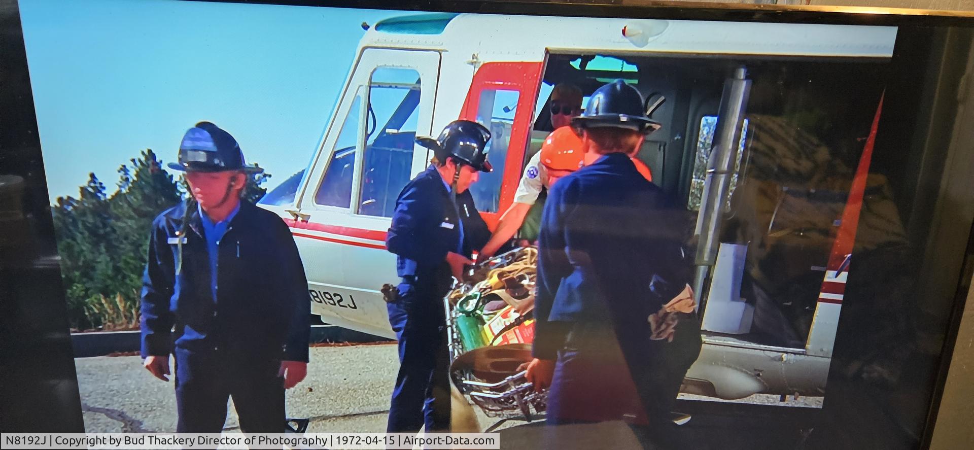 N8192J, Bell 205B C/N n/a, Helicopter was shown on Season 1 Episode 12 of TV show 