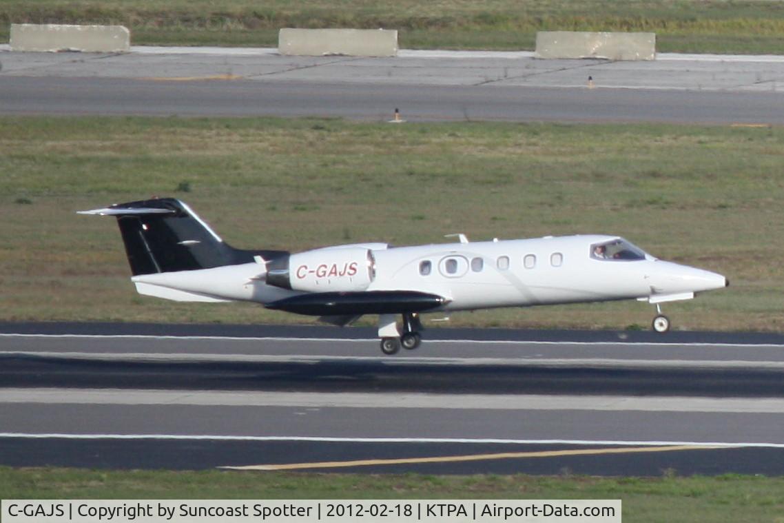 C-GAJS, 1979 Learjet 35A C/N 380, CGAJS arrives on Runway 19L at Tampa International Airport
