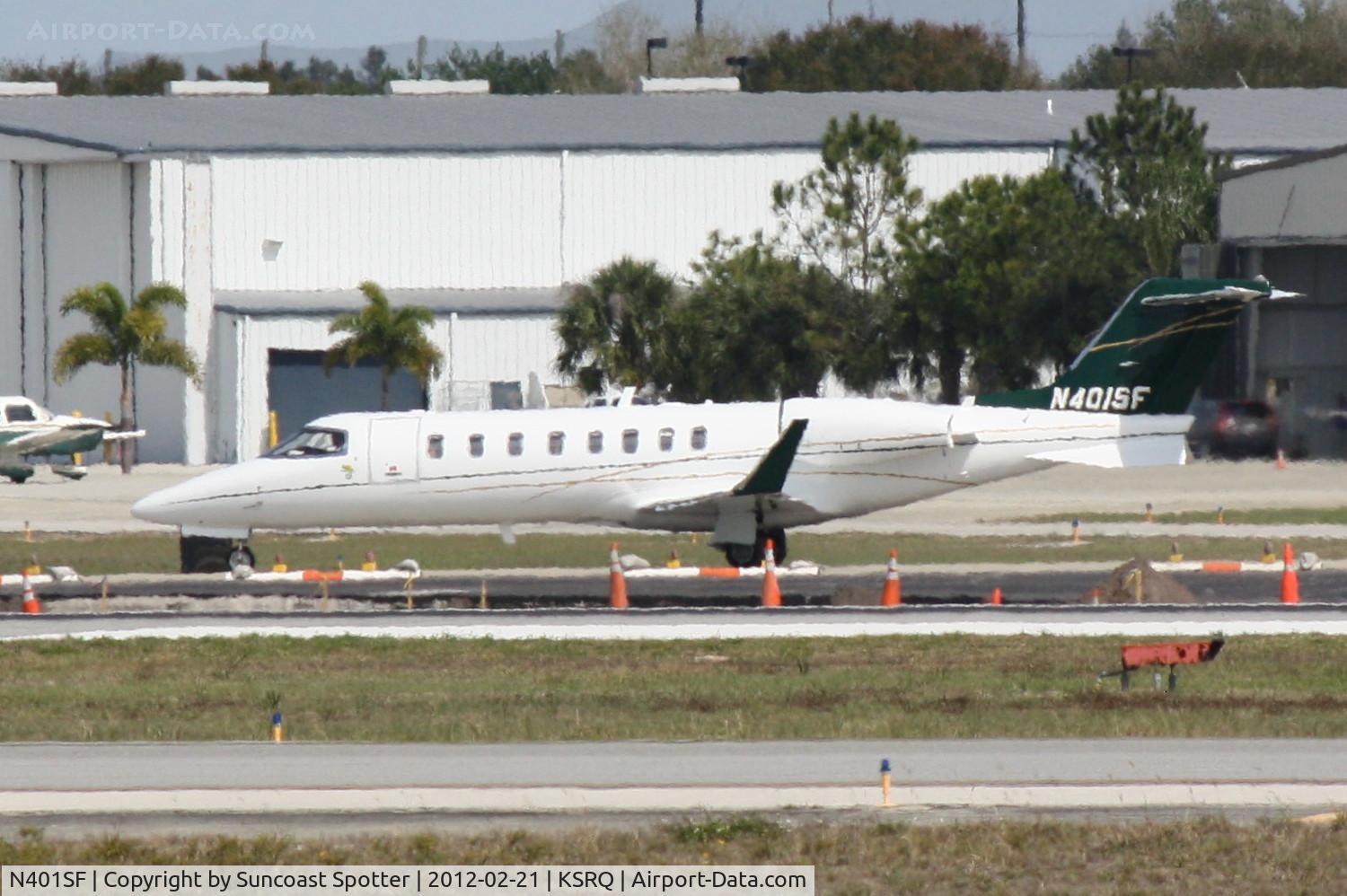 N401SF, 2011 Gates Learjet 45 C/N 45-247, N401SF taxis for departure from Sarasota-Bradenton International Airport