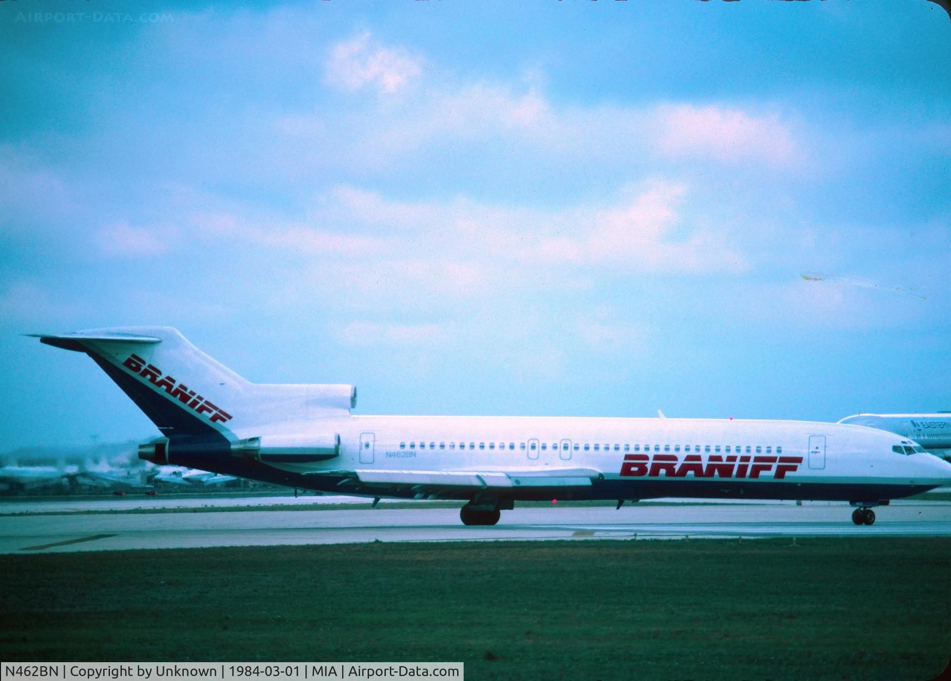 N462BN, 1978 Boeing 727-227 C/N 21489, Miami 3.1984