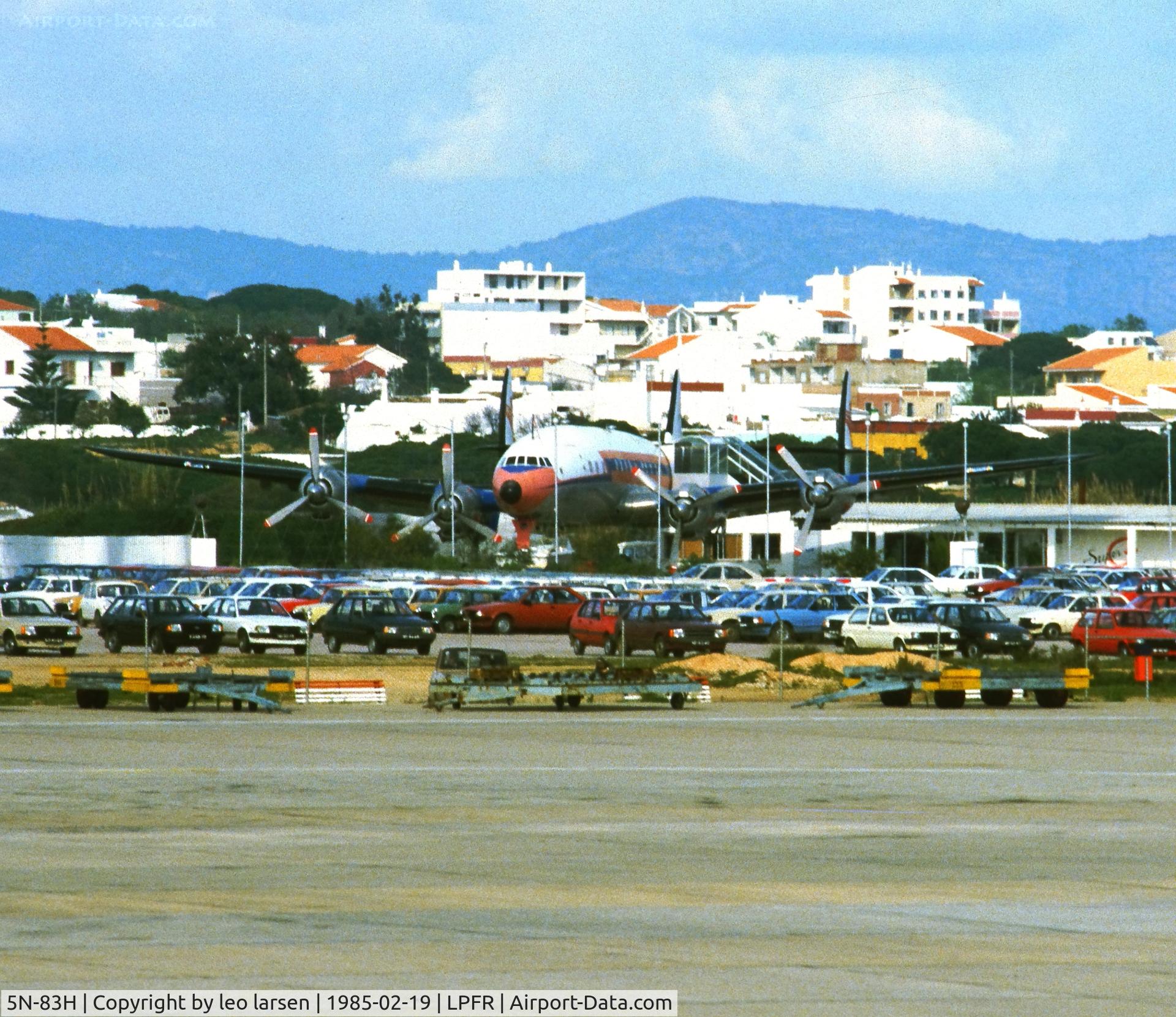 5N-83H, 1955 Lockheed L-1049G Super Constellation C/N 4616, Faro 19.2.1985