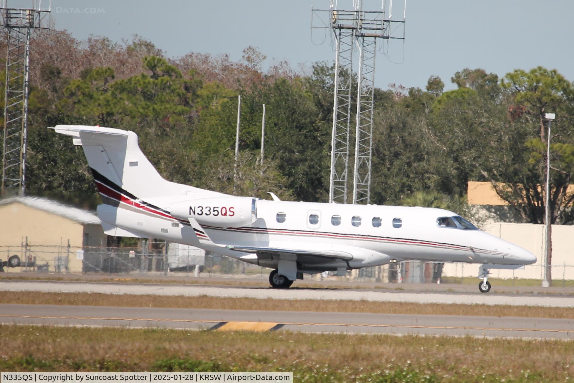 N335QS, 2014 Embraer EMB-505 Phenom 300 C/N 50500200, NetJets Flight 335 departs Runway 6 at Southwest Florida International Airport enroute to Ocean Reef Club