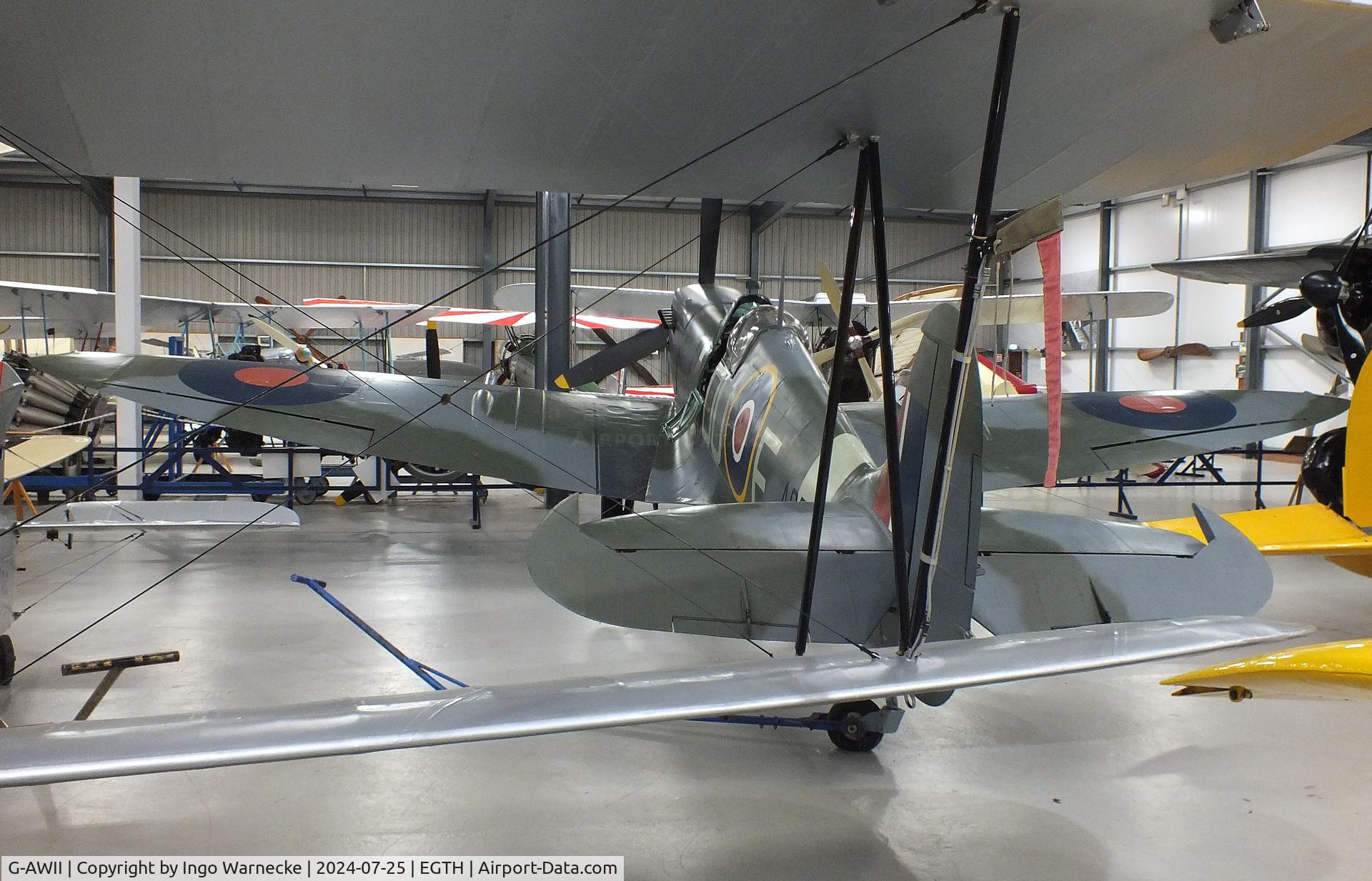 G-AWII, 1942 Supermarine 349 Spitfire LF.Vc C/N WASP/20/223, Supermarine Spitfire LF Vc at the Shuttleworth Collection, Biggleswade