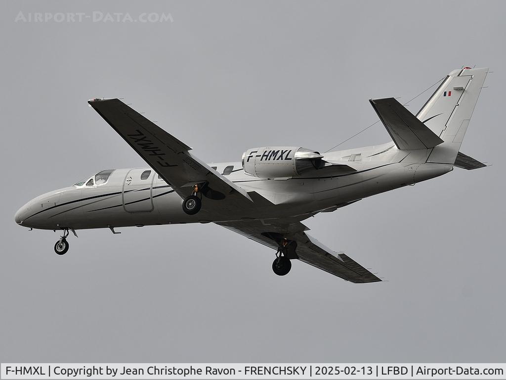 F-HMXL, 1990 Cessna 550 Citation II C/N 550-0634, Agen (AGF)	Bordeaux (BOD)	(ARL369R)