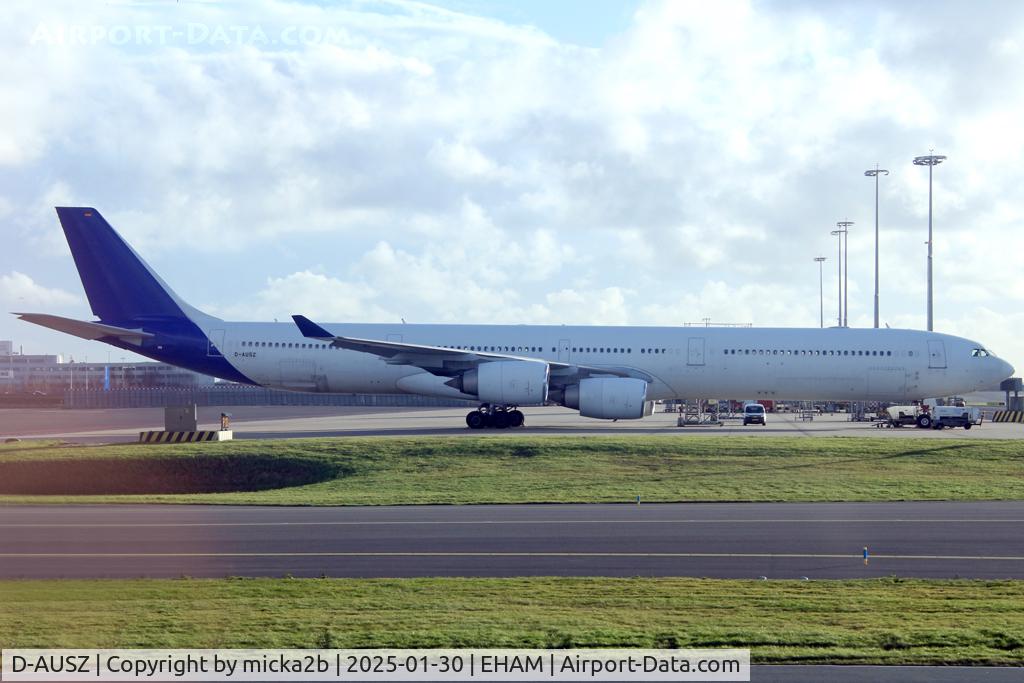 D-AUSZ, 2004 Airbus A340-642 C/N 557, Parked