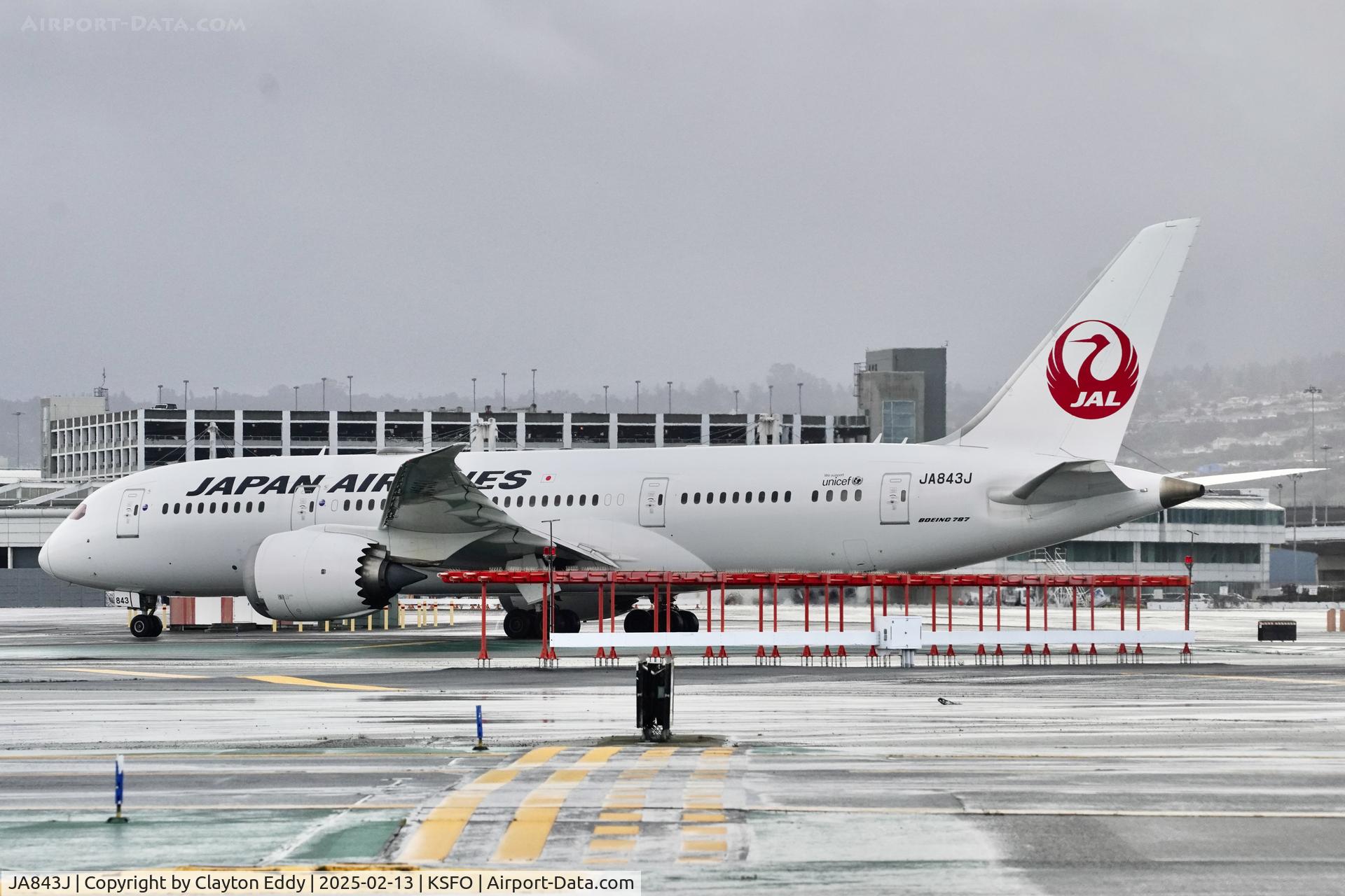 JA843J, 2015 Boeing 787-8 Dreamliner Dreamliner C/N 34859, SFO 2025