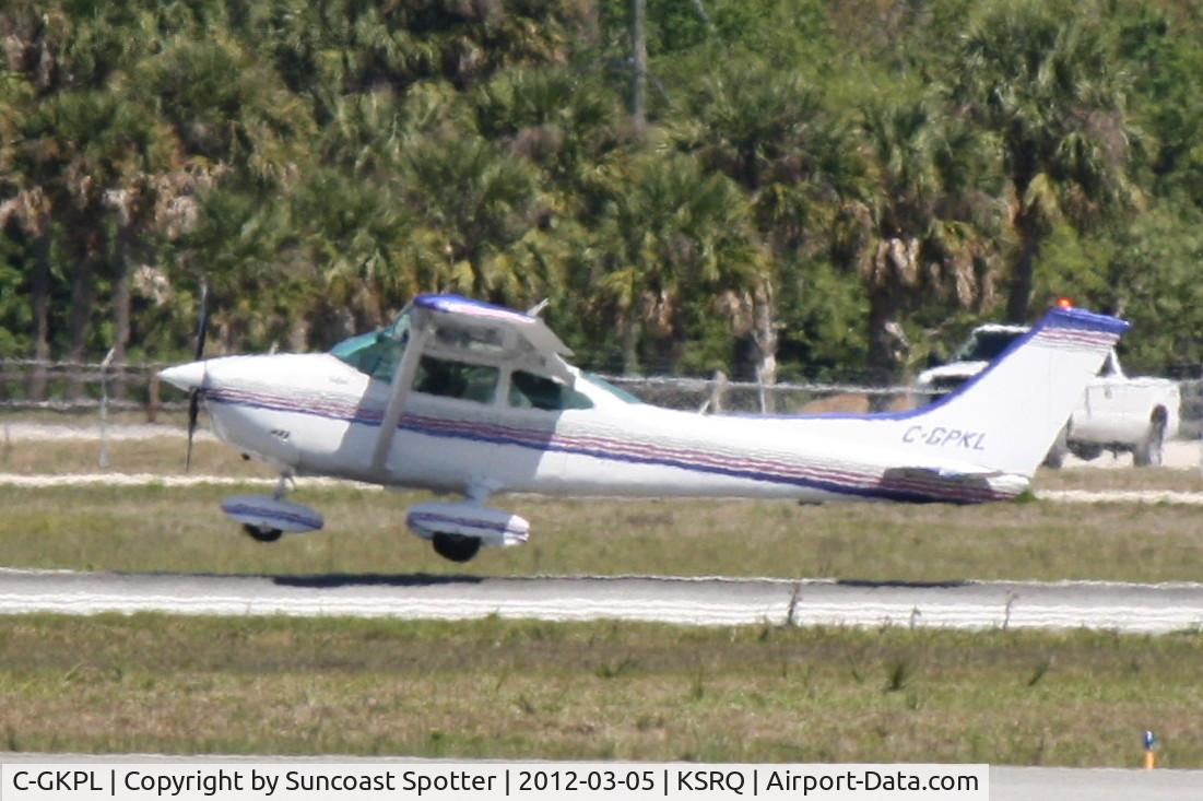 C-GKPL, 1974 Cessna T210L Turbo Centurion C/N 21060170, CGKPL arrives on Runway 32 at Sarasota-Bradenton International Airport