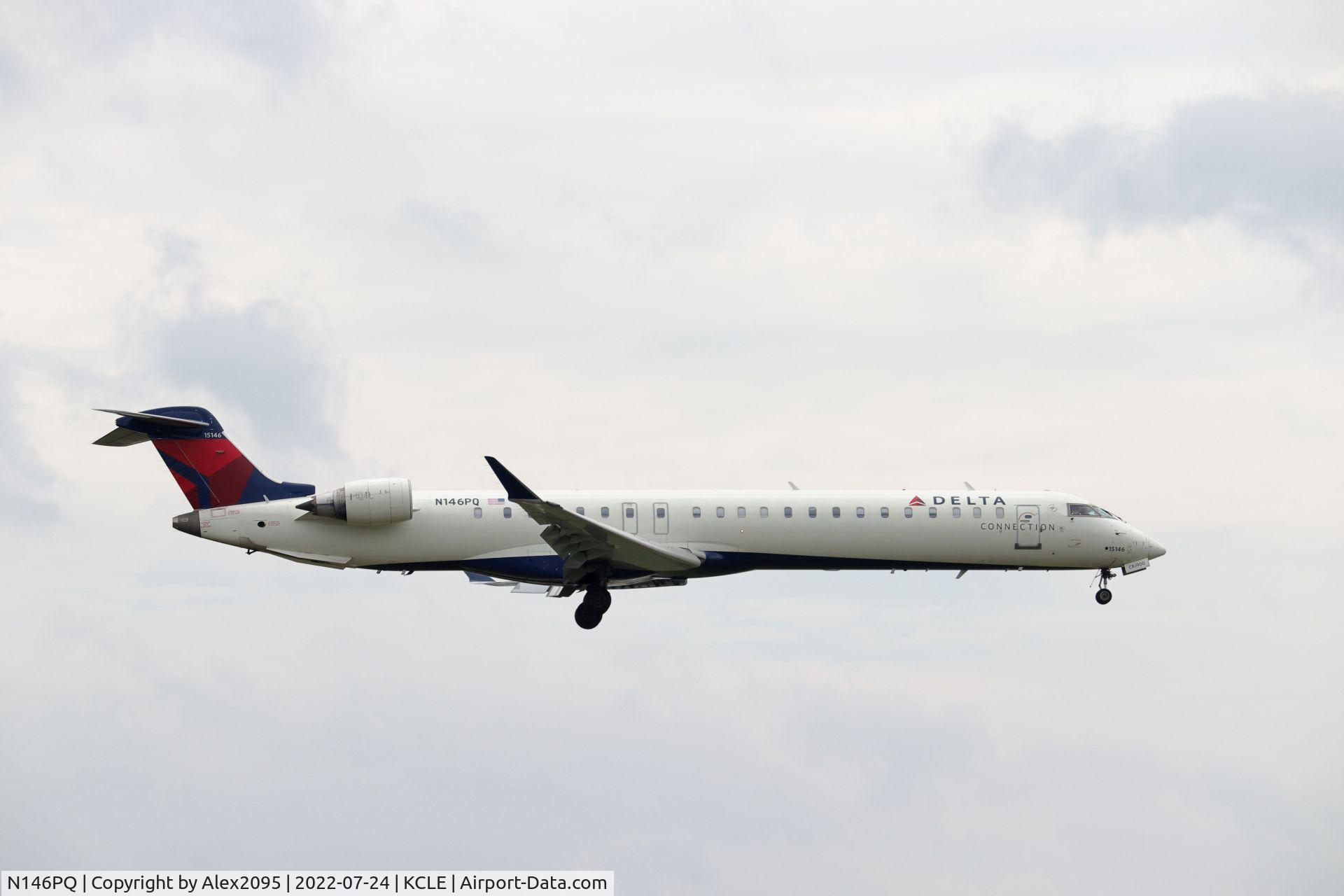 N146PQ, 2007 Bombardier CRJ-900ER (CL-600-2D24) C/N 15146, Delta Connection #5095 KLGA-KCLE