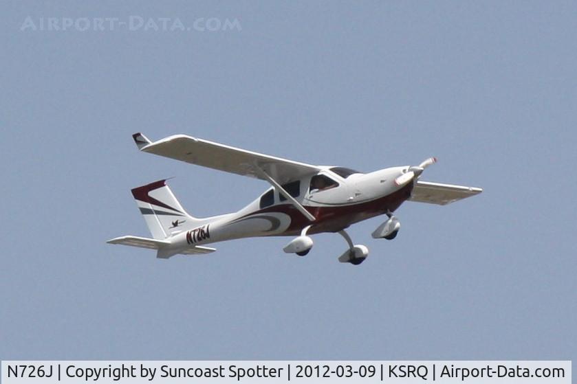 N726J, Jabiru J230-SP C/N 677, N726J departs Runway 14 at Sarasota-Bradenton International Airport