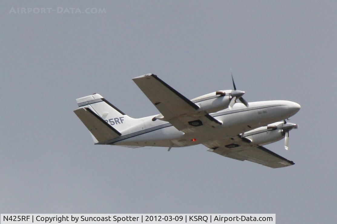 N425RF, Cessna 425 C/N 425-0147, N425RF departs Runway 14 at Sarasota-Bradenton International Airport
