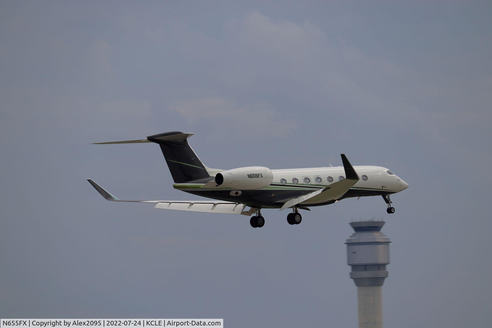 N655FX, Gulfstream G650ER (G-VI) C/N 6144, Flexjet #655 KSFB-KCLE