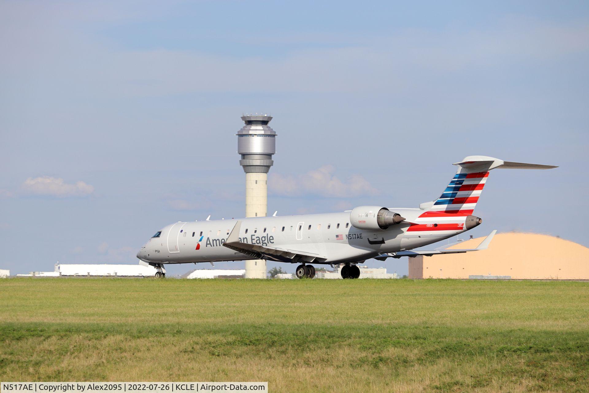 N517AE, 2003 Bombardier CRJ-701ER (CL-600-2C10) Regional Jet C/N 10124, American Eagle #5197 KCLE-KDCA