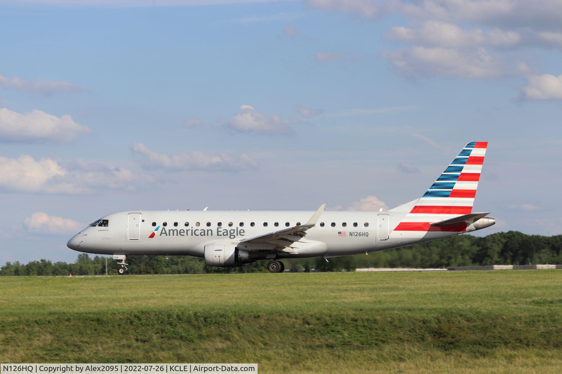 N126HQ, 2008 Embraer 175LR (ERJ-170-200LR) C/N 17000204, American Eagle #4613 KCLE-KJFK