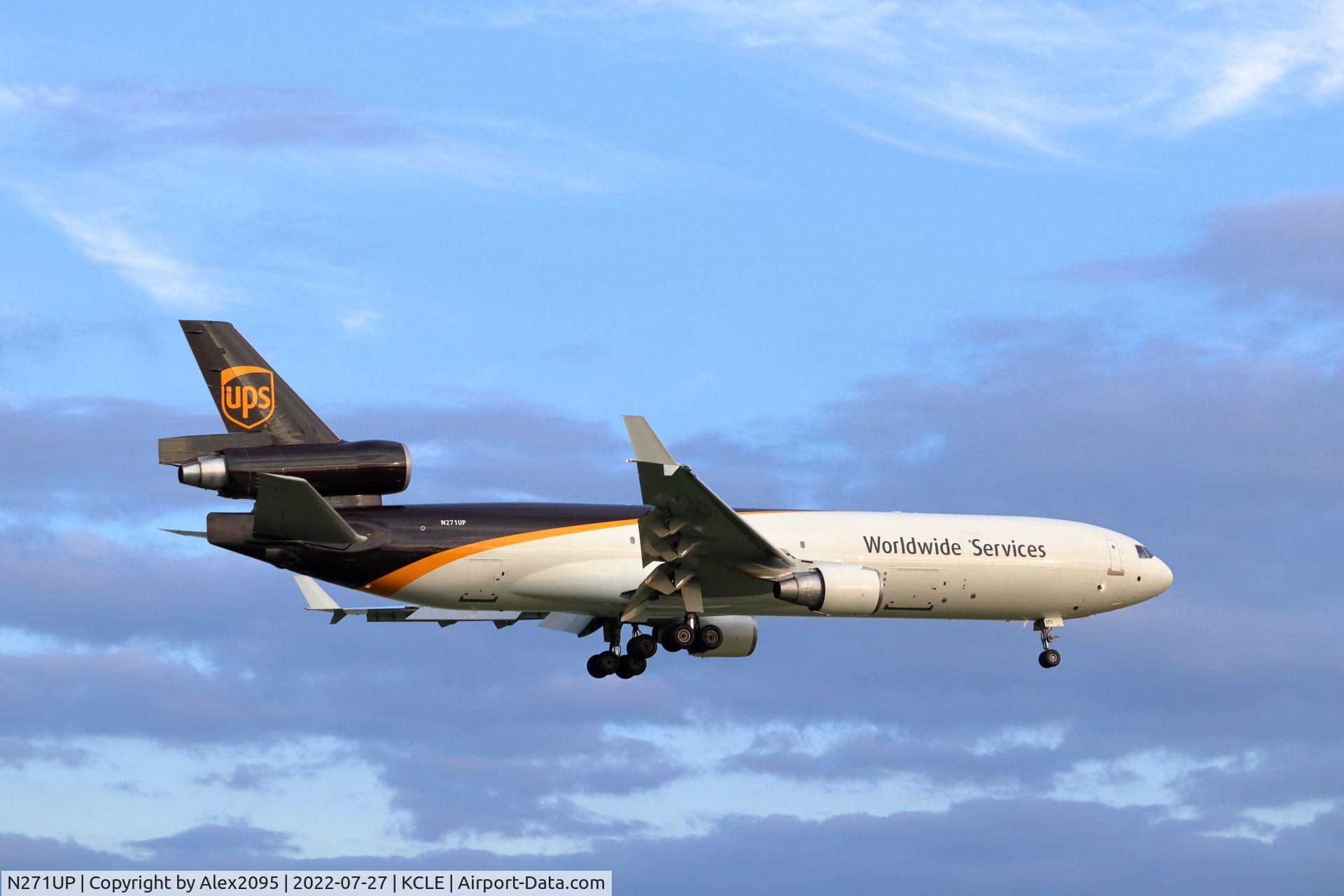 N271UP, 1993 McDonnell Douglas MD-11F C/N 48572, UPS #9313 KSDF-KCLE