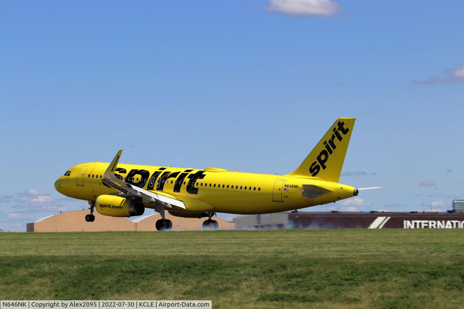N646NK, 2016 Airbus A320-232 C/N 7062, Spirit #3160 KMIA-KCLE