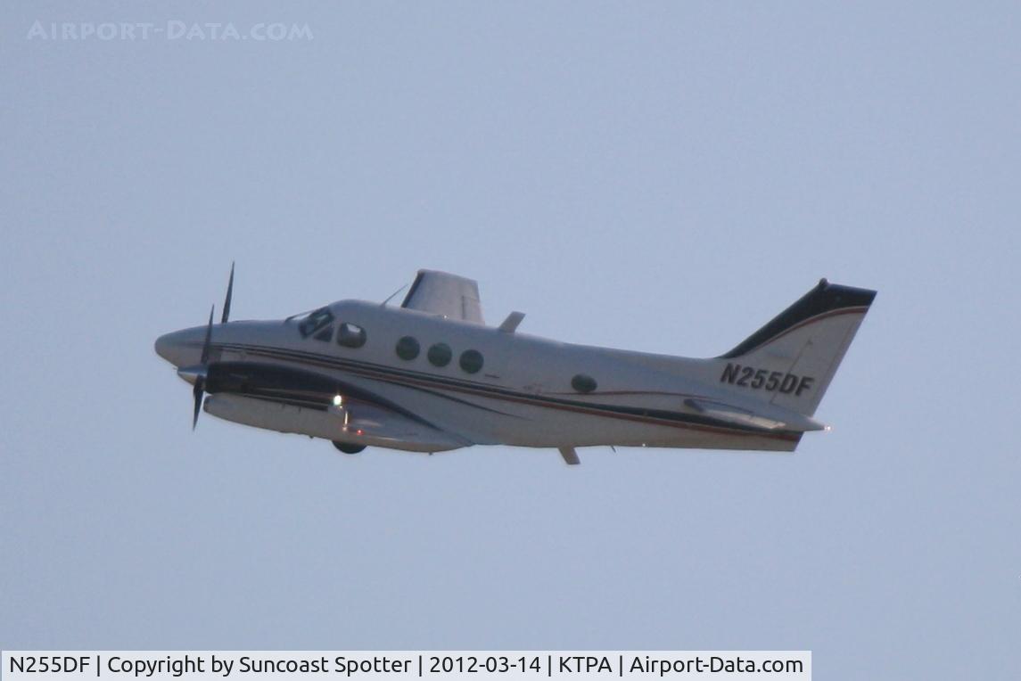 N255DF, 1989 Beech C90A King Air C/N LJ-1197, N255DF departs Runway 1R at Tampa International Airport enroute to Key West International Airport