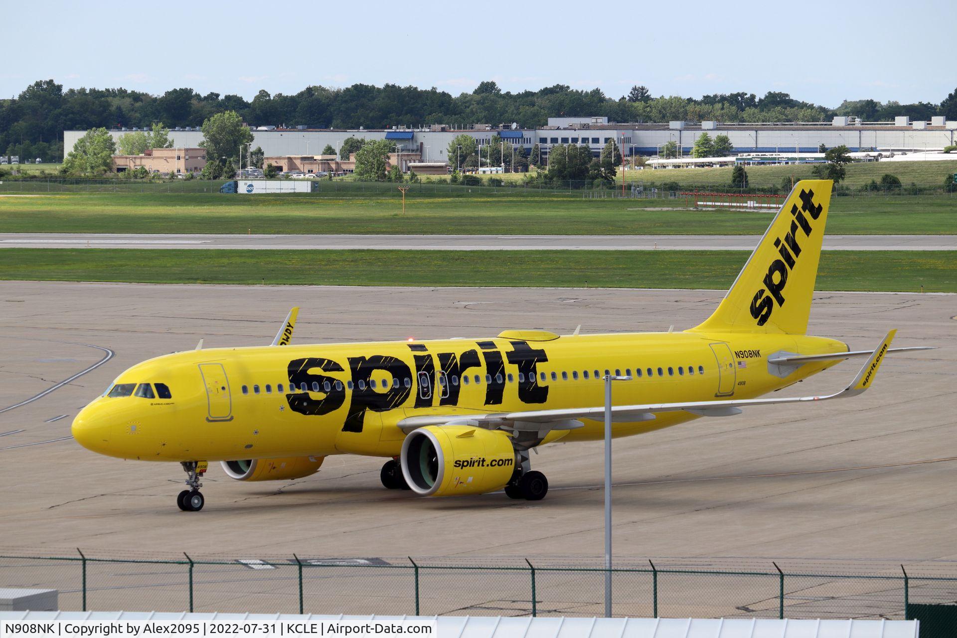 N908NK, 2018 Airbus A320-271NEO C/N 8658, Spirit #184 KLAX-KCLE