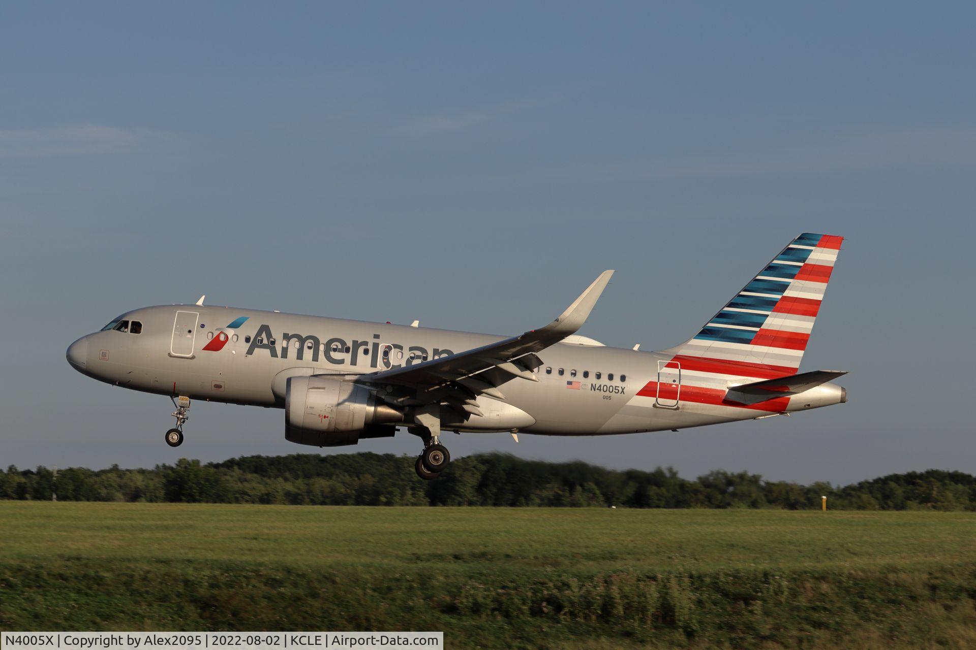 N4005X, 2013 Airbus A319-115 C/N 5753, American #649 KCLT-KCLE