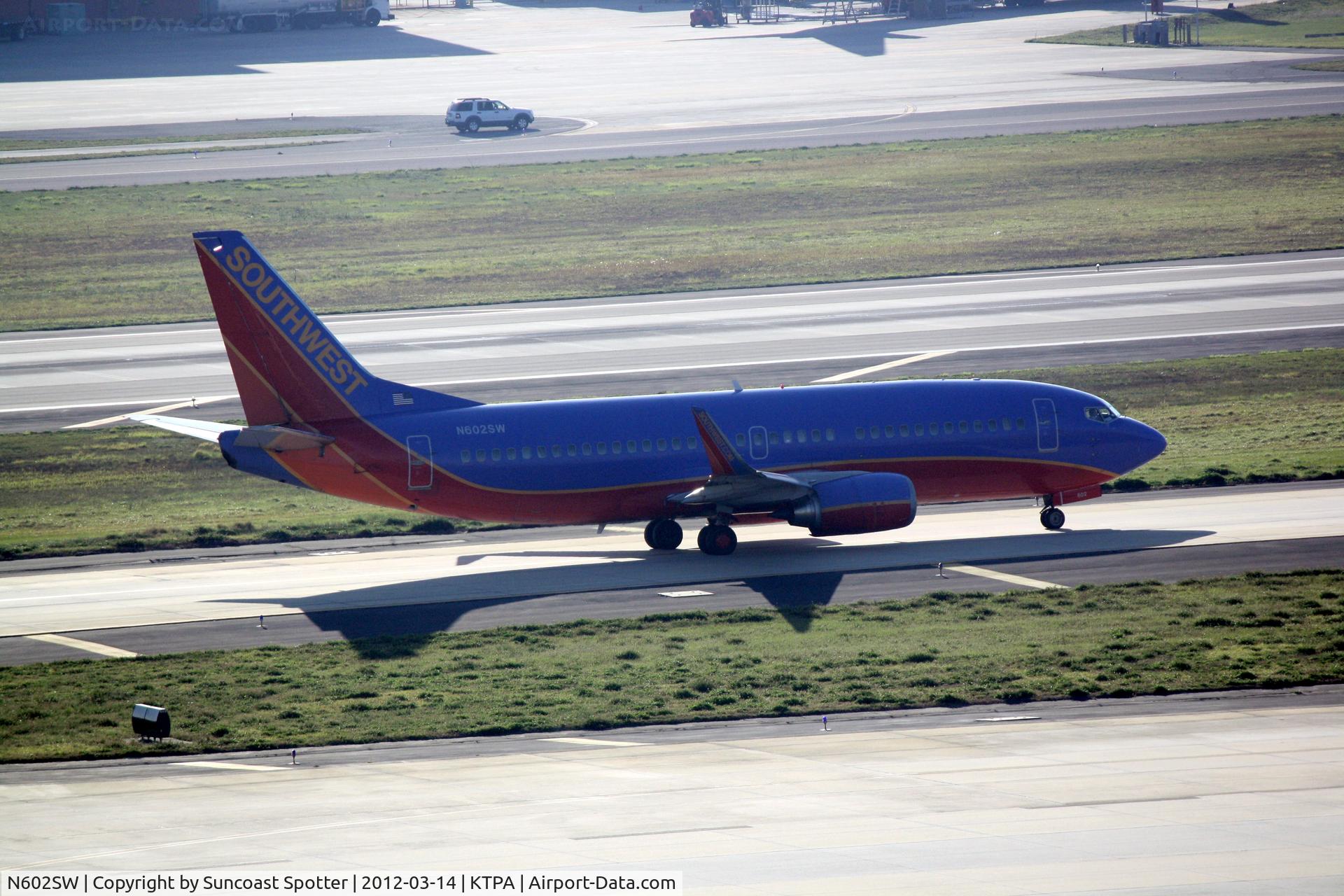N602SW, 1995 Boeing 737-3H4 C/N 27953, Southwest Flight 285 taxis for departure from Sarasota-Bradenton International Airport