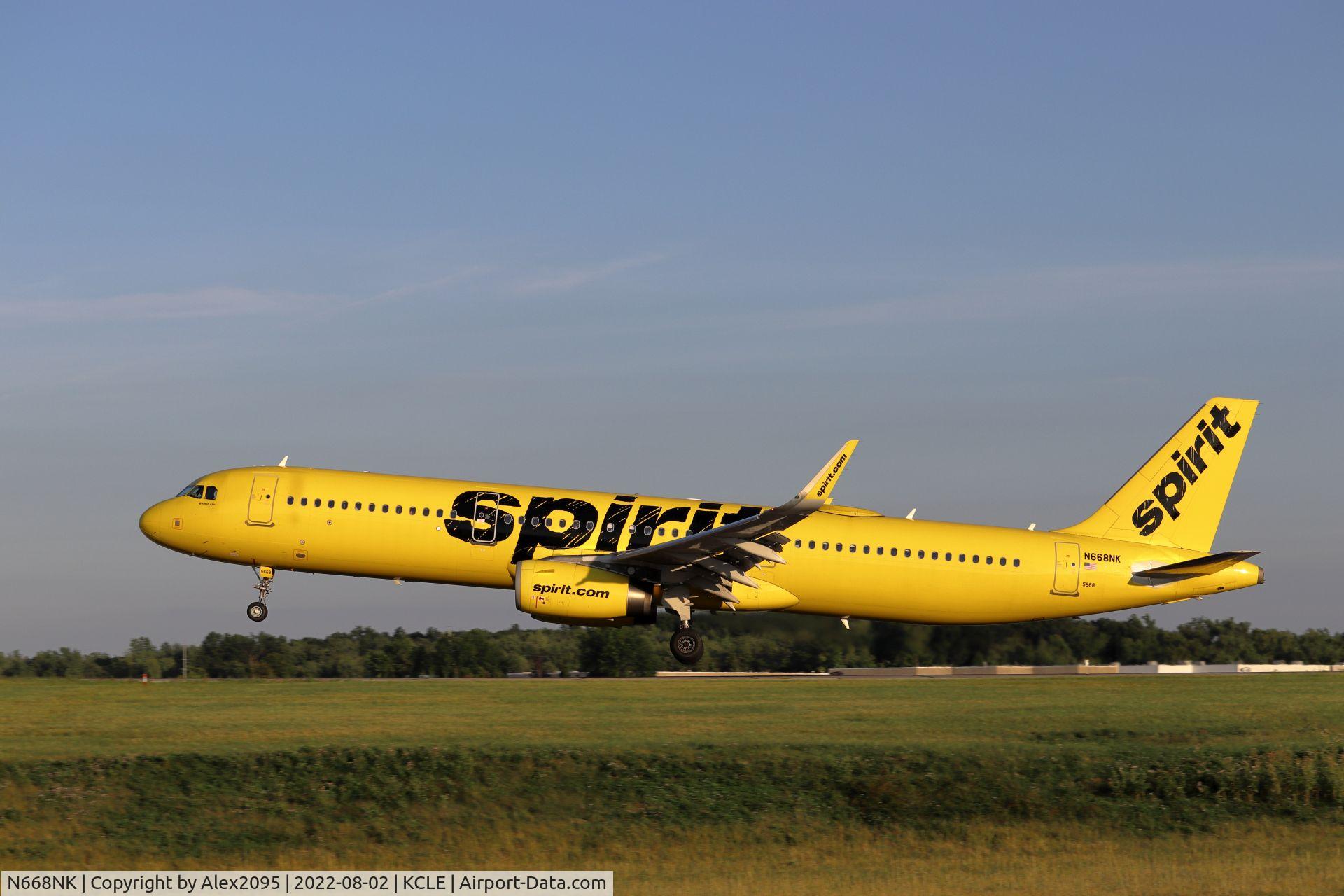 N668NK, 2016 Airbus A321-231 C/N 7135, Spirit #1025 KDFW-KCLE